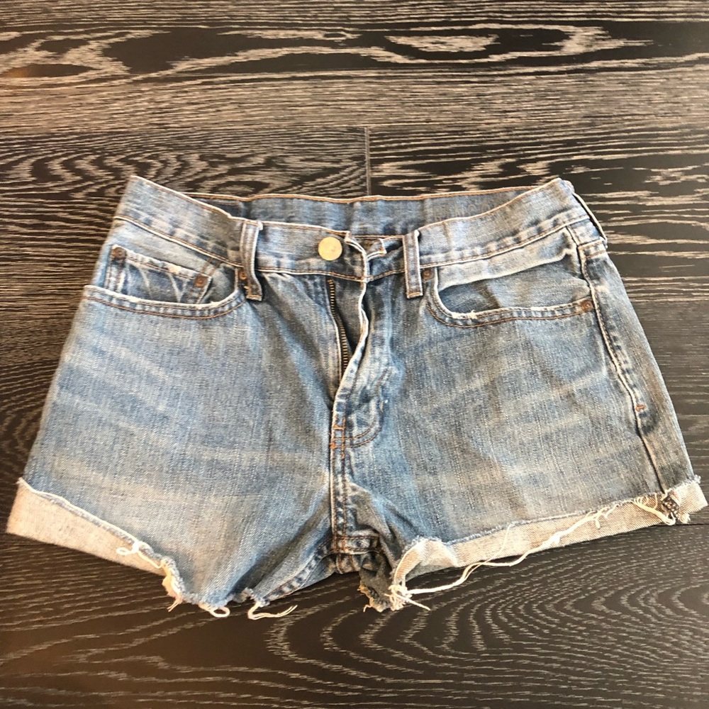 Vintage medium wash denim shorts